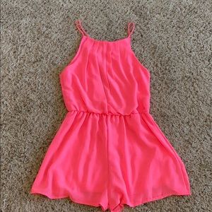 Hot Pink Romper